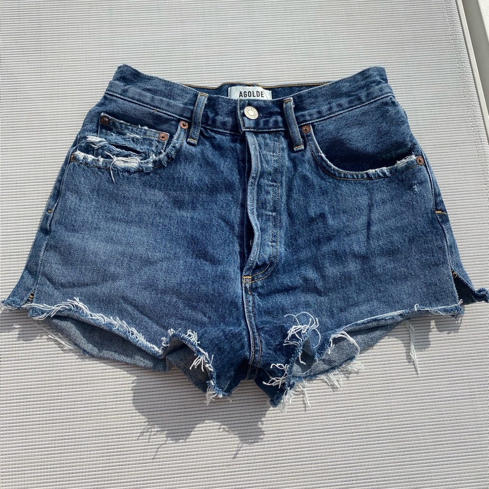 AGOLDE Los Angeles denim shorts size 25